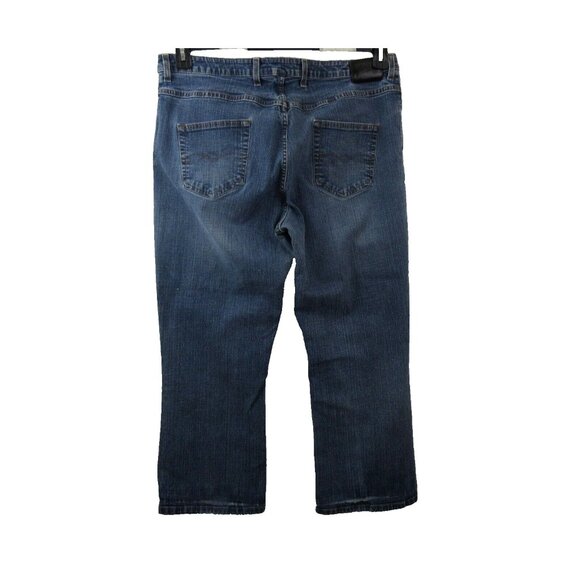 Mossimo Womens Jeans Plus Size 22W High Rise Straight Leg Dark Wash Blue Denim - Picture 2 of 10